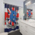 Union Bears Football Themed Shower Curtain