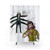 Vibrant Spider Anime Shower Curtains featuring Nagito and Kazuichi