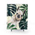 Tropical Monstera Shower Curtains with Cute Llama Design