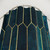 Deep Teal and Blue Gold Pattern Shower Curtains