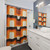 Mid-Century Modern Orange Shower Curtains