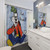 Goofy Painting Shower Curtain - Cartoon Disney Dog Design