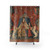 The Lady and the Unicorn medieval-inspired shower curtain