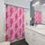 Pink and Red Lightning Shower Curtains