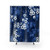 Sakura Blossom Deep Blue Shower Curtains