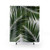 Palm Leaf Green II Shower Curtains with Watercolor Leaves Design