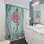 Mackintosh Rose Shower Curtains - Nouveau Stained Glass Design