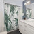 Tropical Palm Leaves Shower Curtain - Green Botanical Art