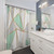 Mint Green, Grey & Gold Geometric Shower Curtains