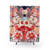Antique Japanese Flowers Floral Shower Curtains