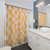 Retro Yellow Checkered Shower Curtain