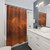 Metallic Orange Copper Shower Curtains