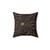 Medieval Flowers Accent Pillow in Black