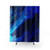 Cobalt blue abstract shower curtain