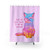 Sunset Cat Shower Curtains for Positive Affirmation Bathroom Decor