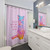 Sunset Cat Shower Curtains for Positive Affirmation Bathroom Decor