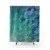 Mermaid Shower Curtain with Sea Scales Ocean Theme