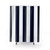 Classic Navy Blue and White Striped Shower Curtains