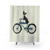 Dog on a Bike Shower Curtain