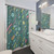 Microbes Pattern Shower Curtain for Biology Enthusiasts