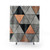 Concrete and Copper Triangle Shower Curtains
