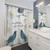 Three Little Birds Shower Curtain with Daisies and Inspirational Words