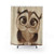 Cute Chibi Owl Shower Curtains