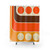 Retro Geometric Design Shower Curtain