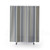 Modern Blue Grey Tan Striped Shower Curtain