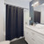 Dark Blue Solid Color Shower Curtains