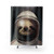 Space Sloth Shower Curtains with Cute Astronaut Sloth Design