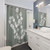Eucalyptus Art Shower Curtain with Sage Green Botanical Design