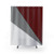 Decorative Red and Gray Shower Curtain