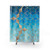 Geometric Sea and Sky Cube Shower Curtain