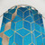 Geometric Sea and Sky Cube Shower Curtain