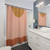 Mid Century Terracotta Sun Arch Shower Curtains