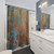 Grunge Patina Texture Shower Curtain
