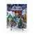 Colorful Winter Houses Shower Curtain