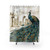 Peacock Jewels Shower Curtains - Vintage Aqua and Teal Design