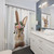 Baby Rabbit with Flower Crown Shower Curtains