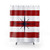 Nautical Compass Shower Curtains with Bright Striped Design