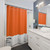 Pantone Orange Juice Shower Curtain