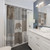 Rustic Neutral Bear Patchwork Shower Curtain