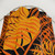 Burnt Orange Tropical Leaf Shower Curtains