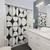Mid-Century Modern Concrete Shower Curtains