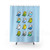 Chubby Budgie Shower Curtain with Adorable Bird Designs