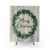 Watercolor Christmas Wreath Shower Curtains