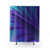 Abstract blue and purple shower curtains