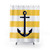 Nautical Navy Blue Anchor Shower Curtain