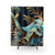 Indigo Octopus Shower Curtains - Aquatic Bathroom Decor